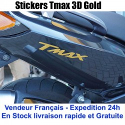 Stickers Tmax 3D anodisé Gold