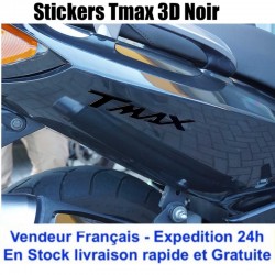 Stickers Tmax 3D anodisé Noir