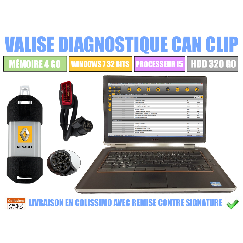 ▷ Appareil Diagnostyczne Renault Can Clip — bas prix 