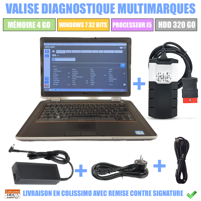 Troc Echange VALISE DIAGNOSTIC AUTO MULTIMARQUES AUTOCOM CDP+4G sur