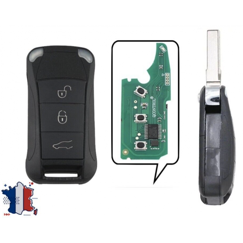 Clé vierge Porsche 3 boutons 433 Mhz