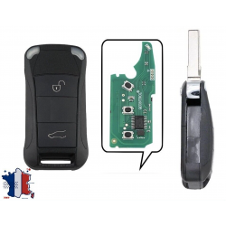 Clé vierge Porsche 2 boutons 433 Mhz